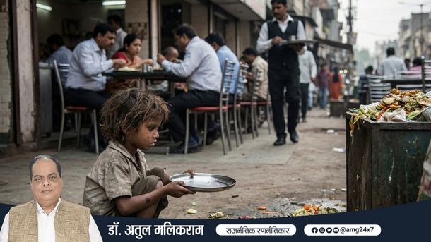 भारत में भूख और गरीबी की मार्मिक तस्वीर