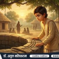 लगातार अभ्यास से ज्ञान प्राप्त करता विद्यार्थी – वरदराज कथा का प्रतीक