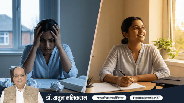 परीक्षा में दूसरा मौका मिलने से आत्मविश्वास से पढ़ाई करता छात्र