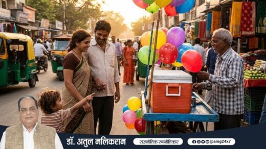 बच्चों की जिद और फेरीवाले की मुस्कान