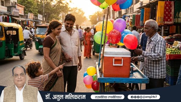 बच्चों की जिद और फेरीवाले की मुस्कान