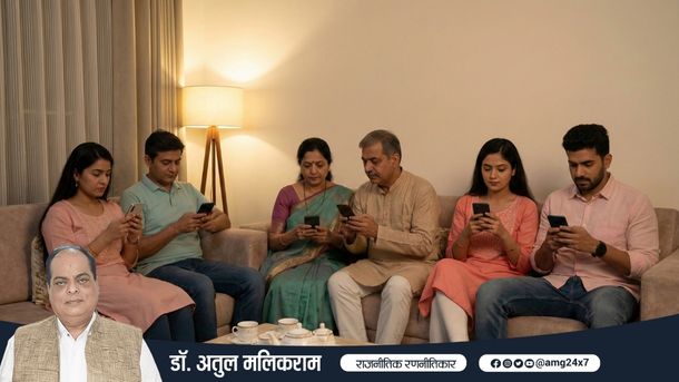 मोबाइल में उलझी नई पीढ़ी और रिश्तों की दूरी