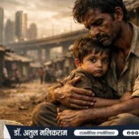 भारतीय युवा नेता संविधान के स्वर्ण द्वार के सामने ज्ञान की कुंजी पकड़े हुए – राष्ट्र निर्माण का प्रतीक