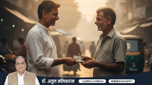 साधारण ऑटो चालक को सहायता करते एक नेकदिल भारतीय समाजसेवी की भावुक तस्वीर