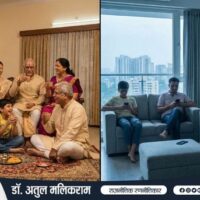 आधुनिक जीवनशैली में बिखरता भारतीय परिवार और अकेलेपन का दृश्य