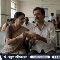 बीमारी के समय लिफाफे के जरिए आर्थिक और भावनात्मक सहयोग करते लोग