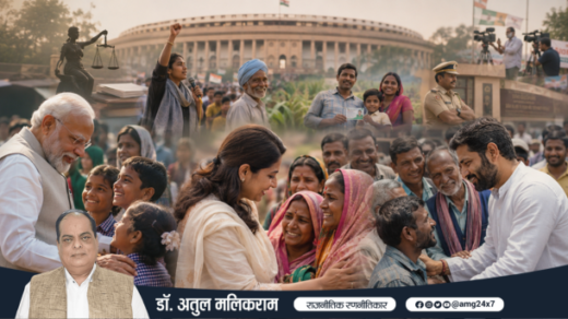 भारतीय राजनीति में नेताओं के लोकप्रिय उपनामों को दर्शाती तस्वीर