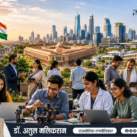 2047 तक विकसित और विश्वगुरु भारत की कल्पना को दर्शाती तस्वीर