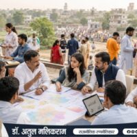 चुनावी हार के बाद राजनीतिक दल की वापसी और पुनरुत्थान की रणनीति को दर्शाता दृश्य
