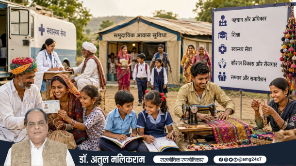घुमंतू समाज को मुख्यधारा से जोड़ने की आवश्यकता दर्शाती तस्वीर