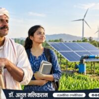क्लाइमेट चेंज और ग्रीन राजनीति को दर्शाता भारतीय ग्रामीण एवं राजनीतिक दृश्य