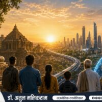 विकसित भारत 2047 और विश्वगुरु भारत की अवधारणा को दर्शाती तस्वीर