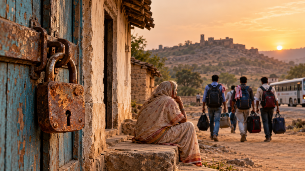बुंदेलखंड में पलायन: कब खुलेंगे बंद घरों के ताले?